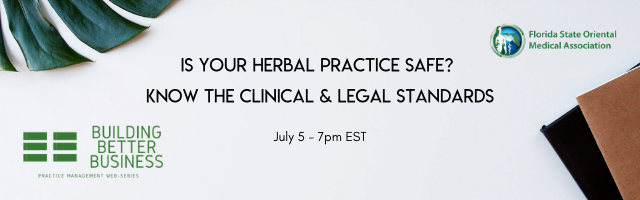 webinar promo image: Is Your Herbal Practice Safe? Know the Clinical & Legal Standards