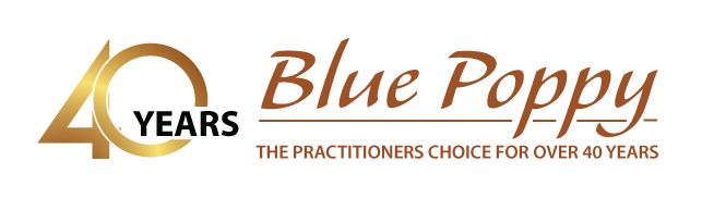 40 year anniversary Blue Poppy Logo